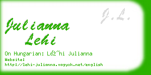 julianna lehi business card